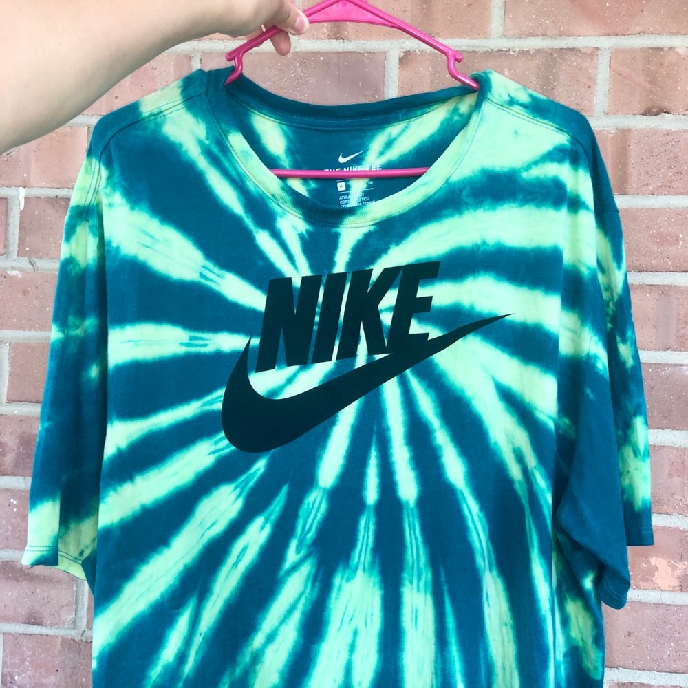 Nike spiral tie dye shirt  (handmade)
